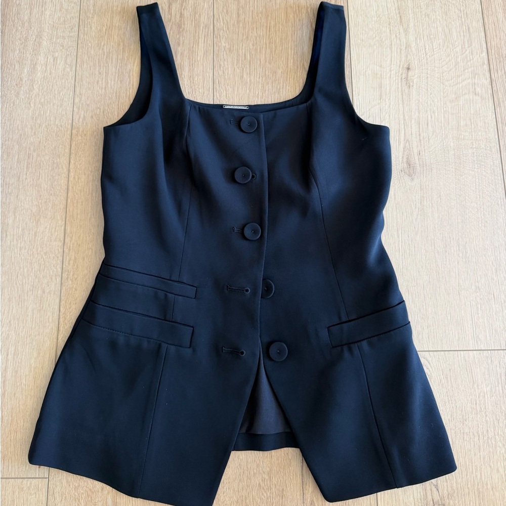 Elie Tahari Black Sleeveless Top